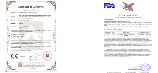 Certificato da FDA