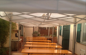 Noleggio e Allestimento Gazebo, panche, tende e tendoni - Cagliari